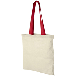 Nevada 100 g/m² cotton tote bag coloured handles 7L 1