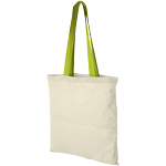 Nevada 100 g/m² cotton tote bag coloured handles 7L 1