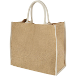 Harry coloured edge jute tote bag 25L 1