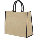 Harry coloured edge jute tote bag 25L 1