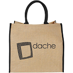 Harry coloured edge jute tote bag 25L 2