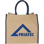 Harry coloured edge jute tote bag 25L 2