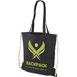 Eliza 240 g/m² cotton drawstring bag 6L 2