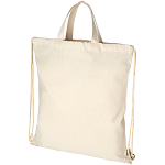 Pheebs 210 g/mï¿½ recycled cotton drawstring backpack 1