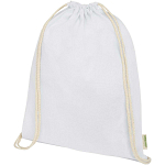 Orissa 100 g/m² organic cotton drawstring bag 5L 1