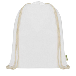 Orissa 100 g/m² organic cotton drawstring bag 5L 2