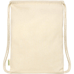 Orissa 100 g/m² organic cotton drawstring bag 5L 3