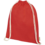 Orissa 100 g/m² GOTS organic cotton drawstring backpack 1