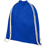 Orissa 100 g/m² GOTS organic cotton drawstring backpack 1