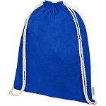 Orissa 100 g/m² organic cotton drawstring bag 5L 1