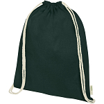Orissa 100 g/m² GOTS organic cotton drawstring backpack 5L 1