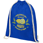 Orissa 140 g/m² organic cotton drawstring bag 5L 2