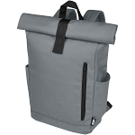 Byron 15.6 GRS RPET roll-top backpack 18L 1