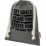 Pheebs 150 g/m² GRS recycled cotton gift bag small 0.5L 2