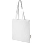 Madras 140 g/m2 GRS recycled cotton tote bag 7L 1