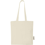 Madras 140 g/m2 GRS recycled cotton tote bag 7L 3