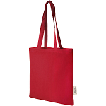 Madras 140 g/m2 GRS recycled cotton tote bag 7L 1