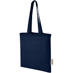Madras 140 g/m2 GRS recycled cotton tote bag 7L 1