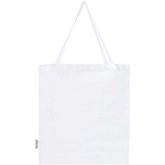 Madras 140 g/m² GRS recycled cotton gusset tote bag 4