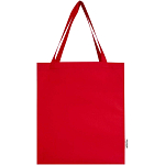 Madras 140 g/m² GRS recycled cotton gusset tote bag 3