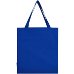 Madras 140 g/m² GRS recycled cotton gusset tote bag 4