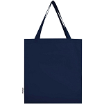 Madras 140 g/m² GRS recycled cotton gusset tote bag 4