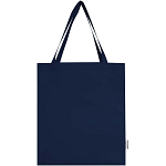 Madras 140 g/m² GRS recycled cotton gusset tote bag 3