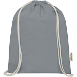 Oregon 140 g/m² GRS recycled cotton drawstring bag 2