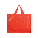 Laminated 120 g/m2 pp shopping bag with gusset and long ribbon handles 2