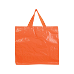 Laminated 120 g/m2 pp shopping bag with gusset and long ribbon handles 2