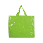 Laminated 120 g/m2 pp shopping bag with gusset and long ribbon handles 2