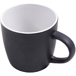 Ceramic black mug with interior colored (box) (0.35 l) 1