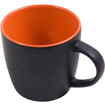 Ceramic black mug with interior colored (box) (0.35 l) 1