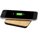 Leaf bamboo and fabric wireless charging pad 1