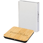Leaf 5W bamboo and fabric wireless charging pad 3