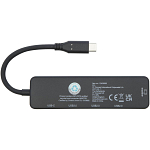 Loop RCS recycled plastic multimedia adapter USB 2.0-3.0 with HDMI port 4