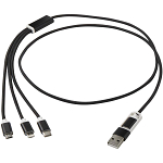 Versatile 5-1 recycled aluminium charging cable 1