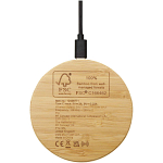 Essence 15W bamboo wireless charging pad 4