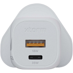 Xtorm XEC035G GaN² Ultra 35W wall charger - UK plug 3