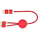 Alasia 5-in-1 recycled aluminium and plastic 30 cm data sync and 27W fast charge cable 3