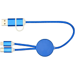 Alasia 5-in-1 recycled aluminium and plastic 30 cm data sync and 27W fast charge cable 4