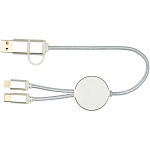 Alasia 5-in-1 recycled aluminium and plastic 30 cm data sync and 27W fast charge cable 4