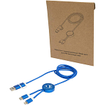 Alasia 5-in-1 recycled aluminium and plastic 150 cm data sync and 27W fast charge cable 2