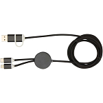 Alasia 5-in-1 recycled aluminium and plastic 150 cm data sync and 27W fast charge cable 3