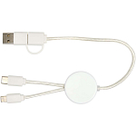 Citala 5-in-1 recycled plastic 30 cm data sync and 27W fast charge cable 4