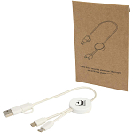 Citala 5-in-1 recycled plastic 30 cm data sync and 27W fast charge cable 2