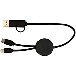 Citala 5-in-1 recycled plastic 30 cm data sync and 27W fast charge cable 4