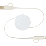 Citala 5-in-1 recycled plastic 90 cm retractable data sync and 40W fast charge cable 4