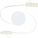 Citala 5-in-1 recycled plastic 90 cm retractable data sync and 40W fast charge cable 3
