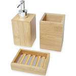 Hedon 3-piece bamboo bathroom set 1